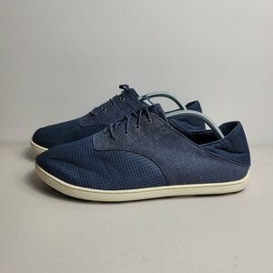 OluKai Nohea Moku Sneaker Blue Mens 10 Shoes Low Top Lace Up 10283-6H6H VGC